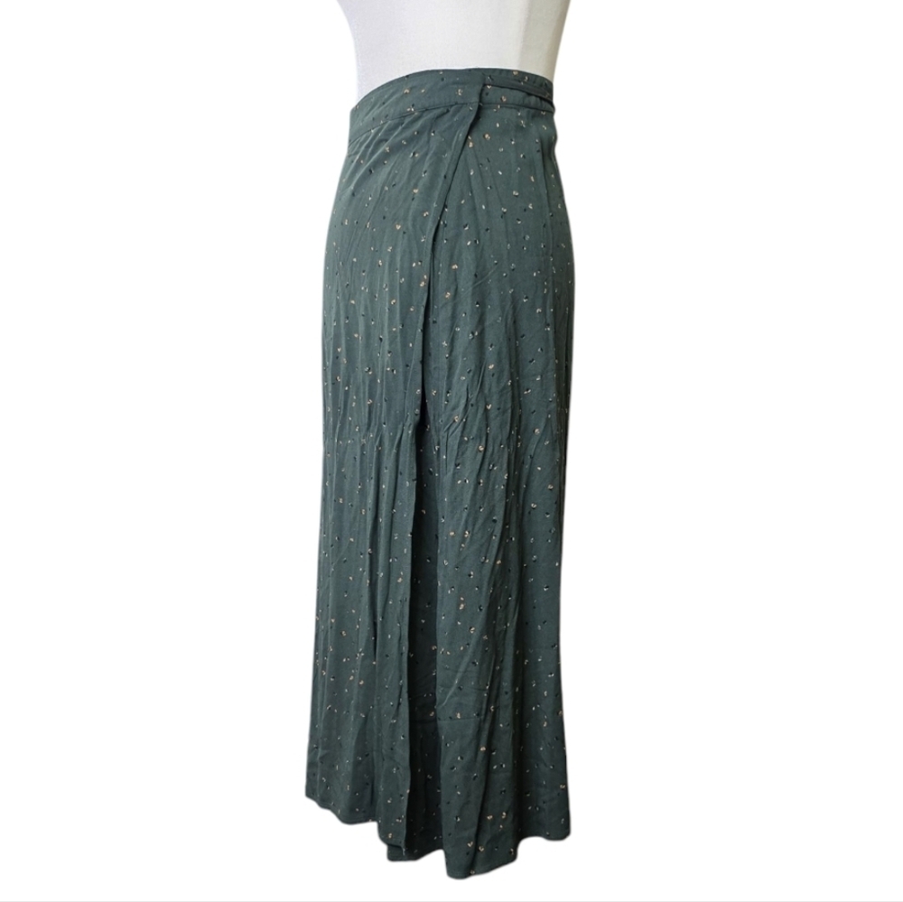 Rachel Wrap printed Midi Skirt